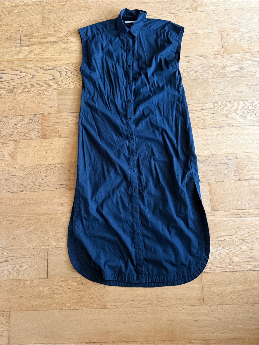 Abercrombie & Fitch Button-Up Sleeveless Maxi Shirt Dress